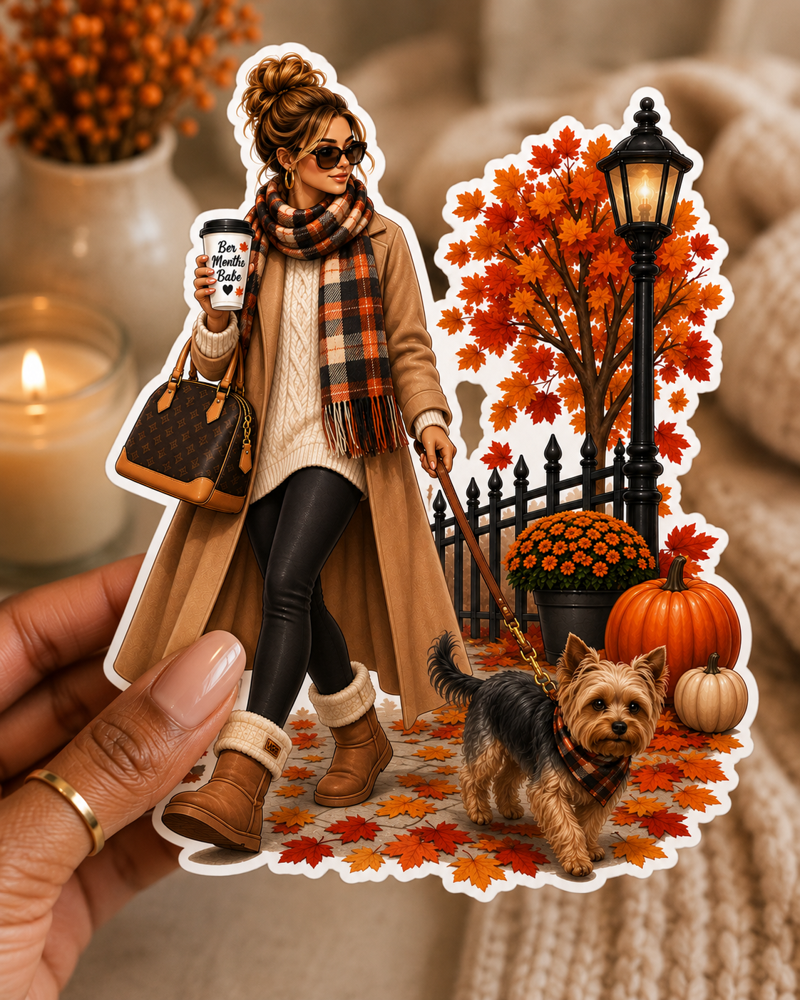 Autumn Walk Sticker