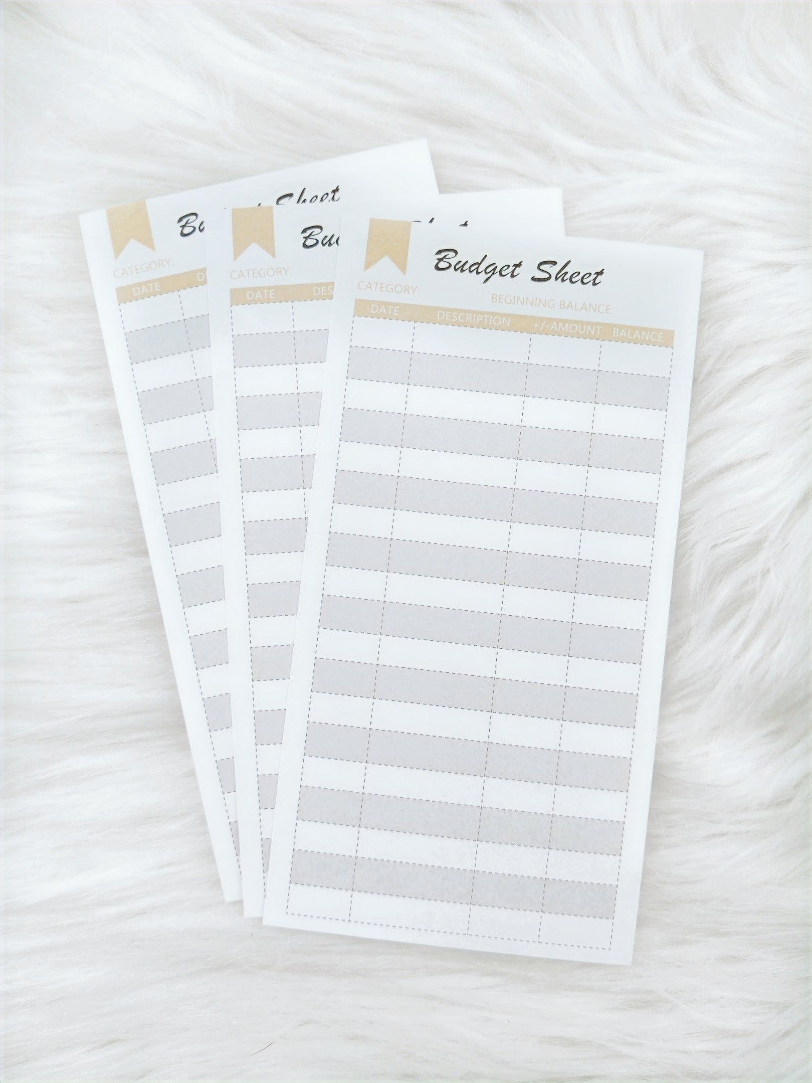 Affluence Budget Sheets image 1