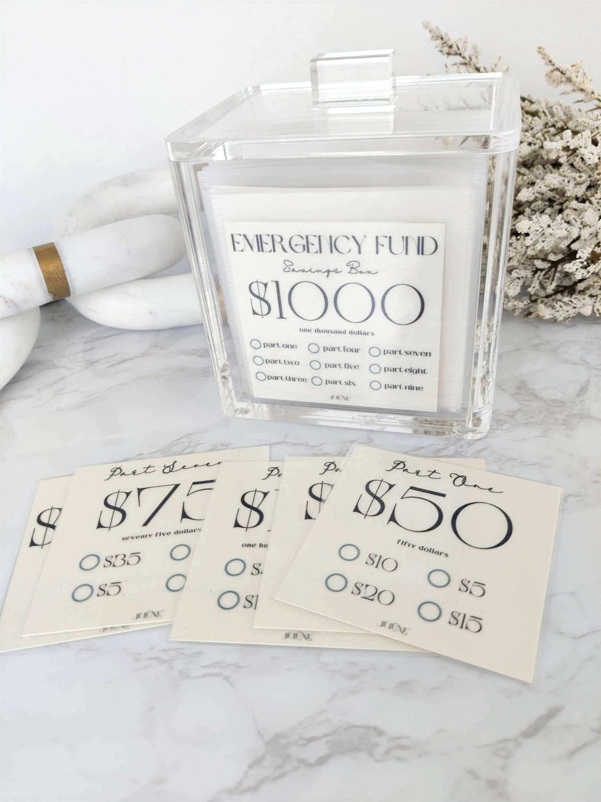 $1000 Emergency Fund Savings Box image 0