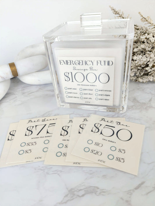 $1000 Emergency Fund Savings Box image 0