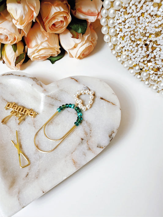 Emerald Heart Jumbo Clip image 0