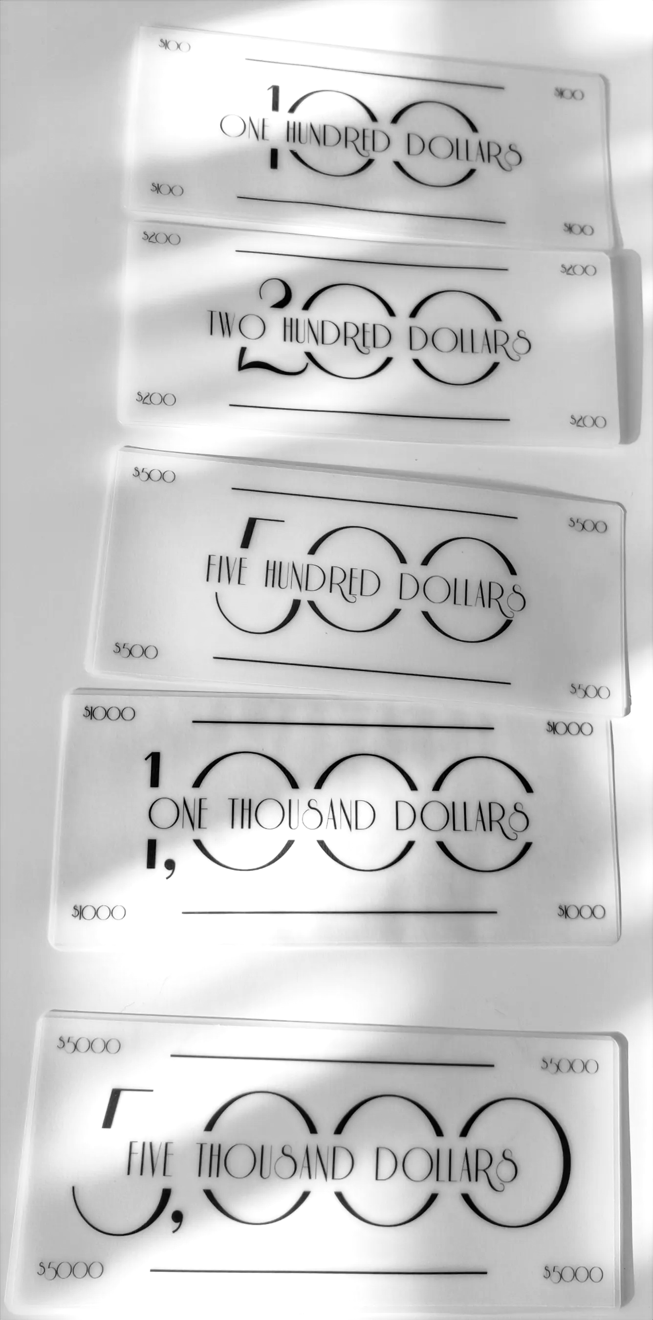 Frosted Matte Cash Placeholders image 2