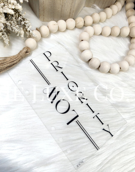 A6 Low Priority Acrylic Dashboard image 0