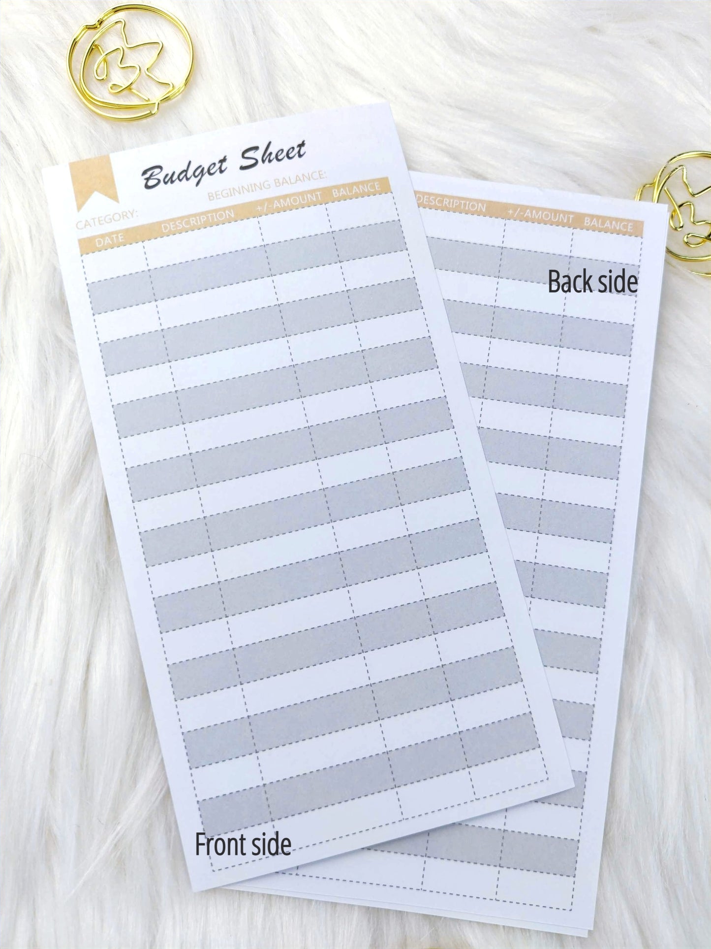 Affluence Budget Sheets image 0