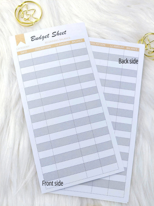 Affluence Budget Sheets image 0