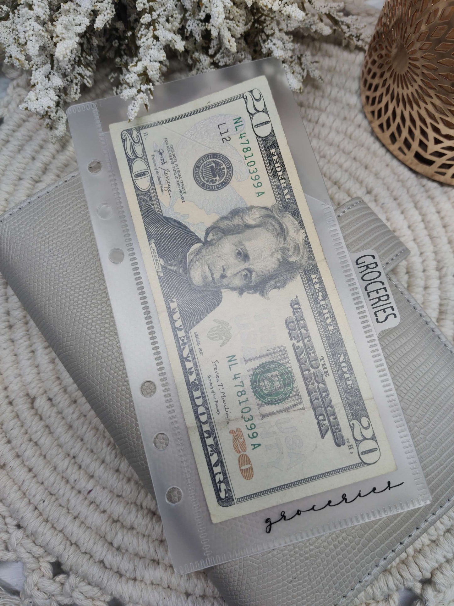 A6 Frosted Matte Vertical Tabbed Cash Envelopes image 6