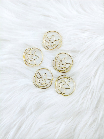 Luxe Flower Paper Clips image 0