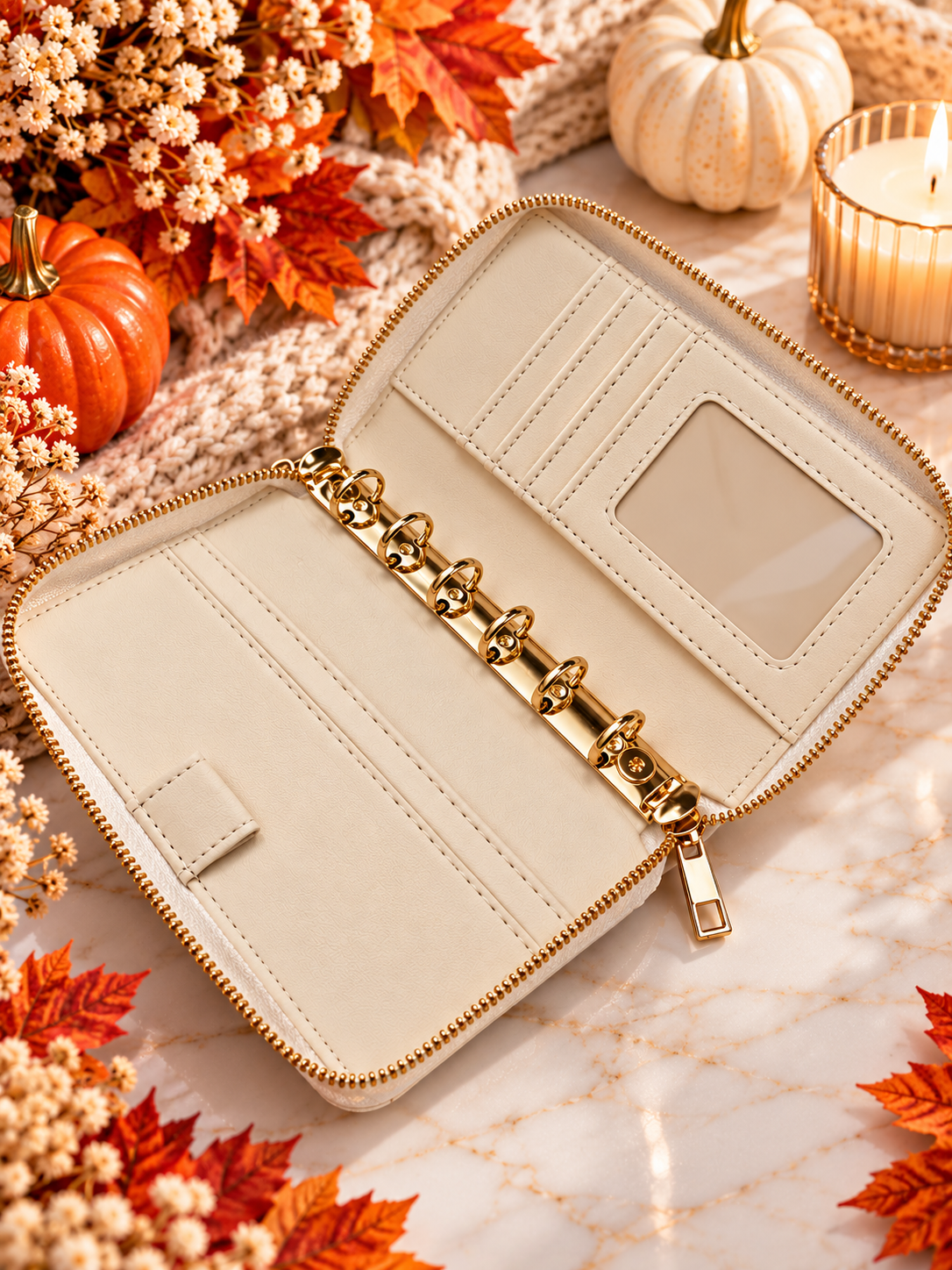A7 Checkered Zippy Wallet