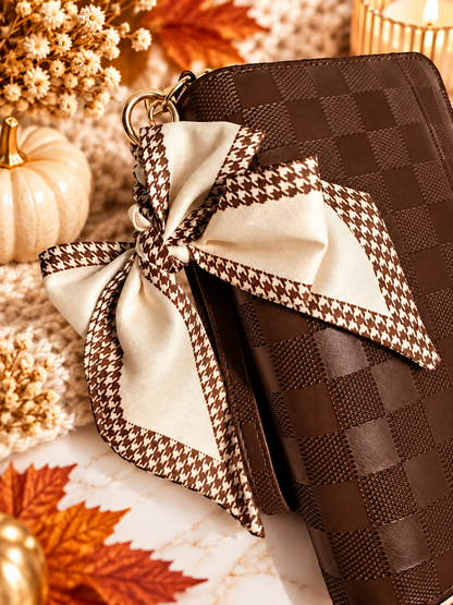 Houndstooth Bow Charm