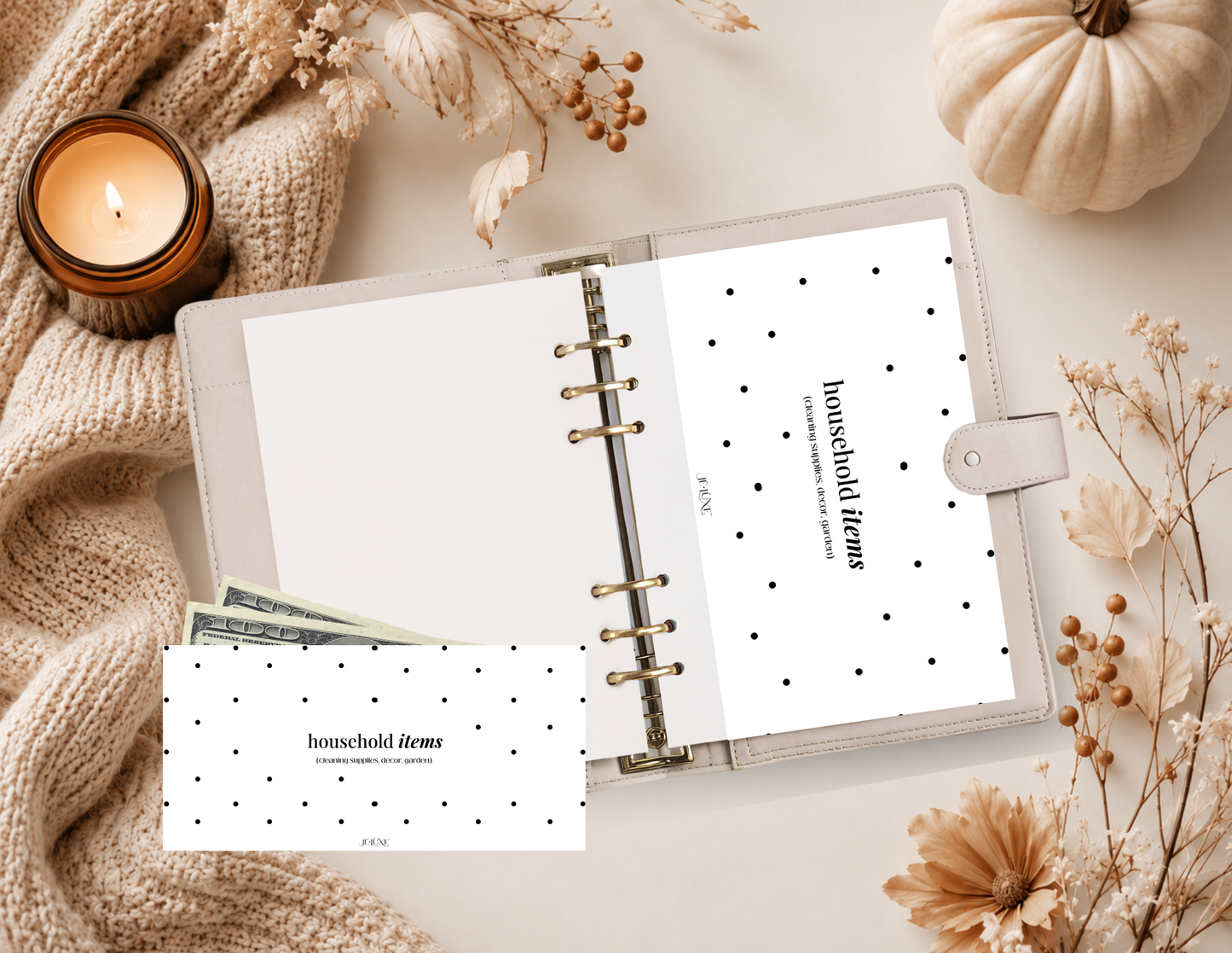 Polka Dot Cash Envelope