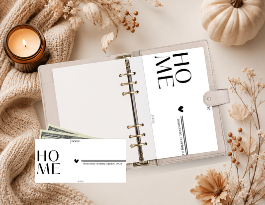 Block Letter Cash Envelope
