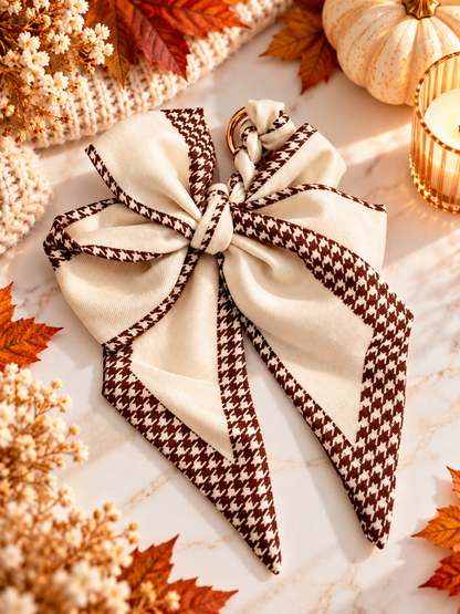 Houndstooth Bow Charm