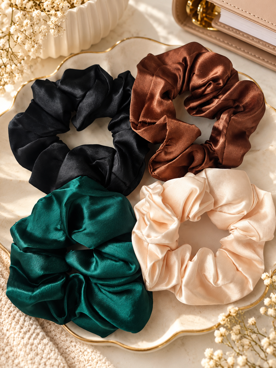 Small Satin Scrunchies