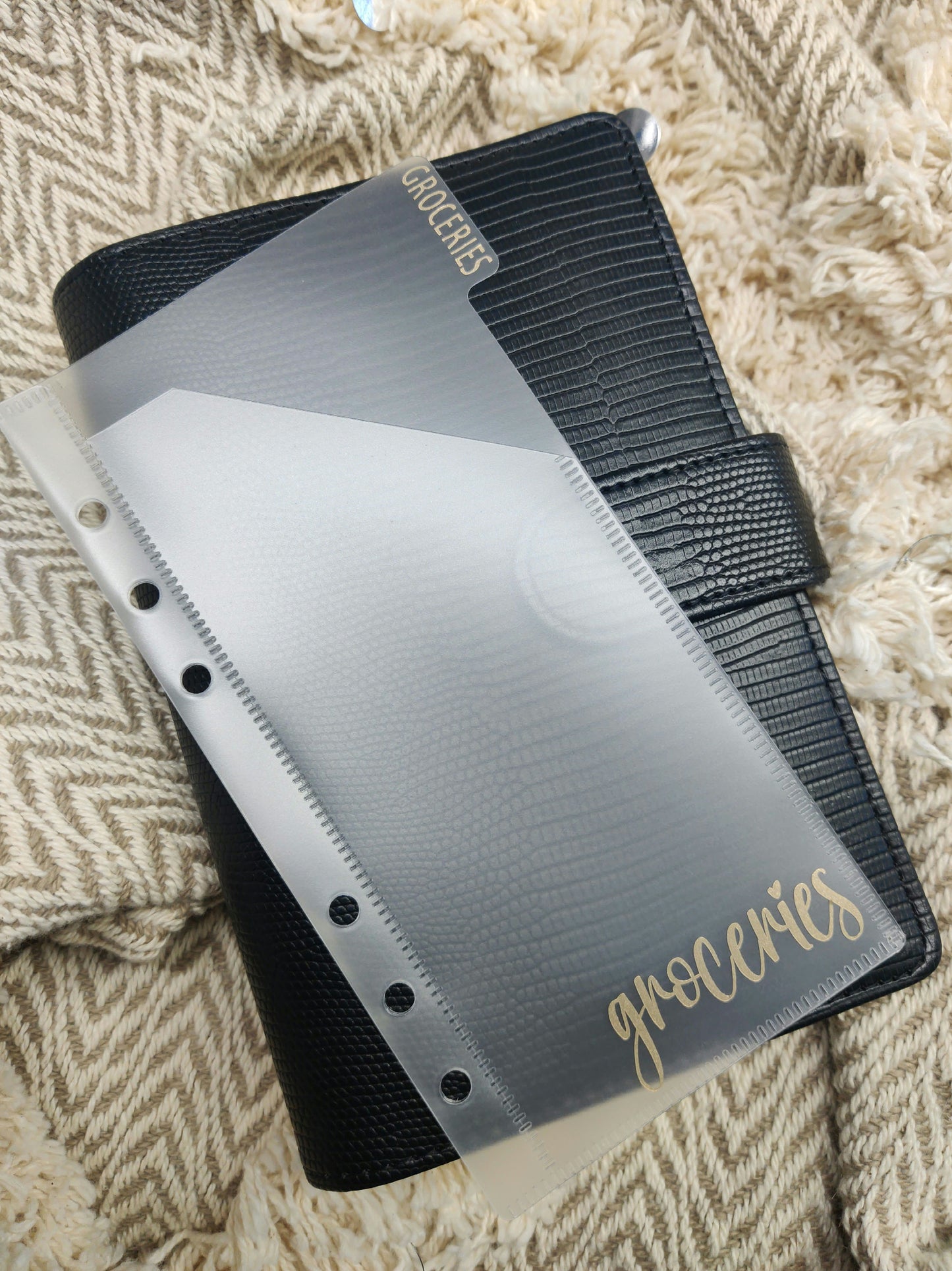 A6 Frosted Matte Vertical Tabbed Cash Envelopes image 1