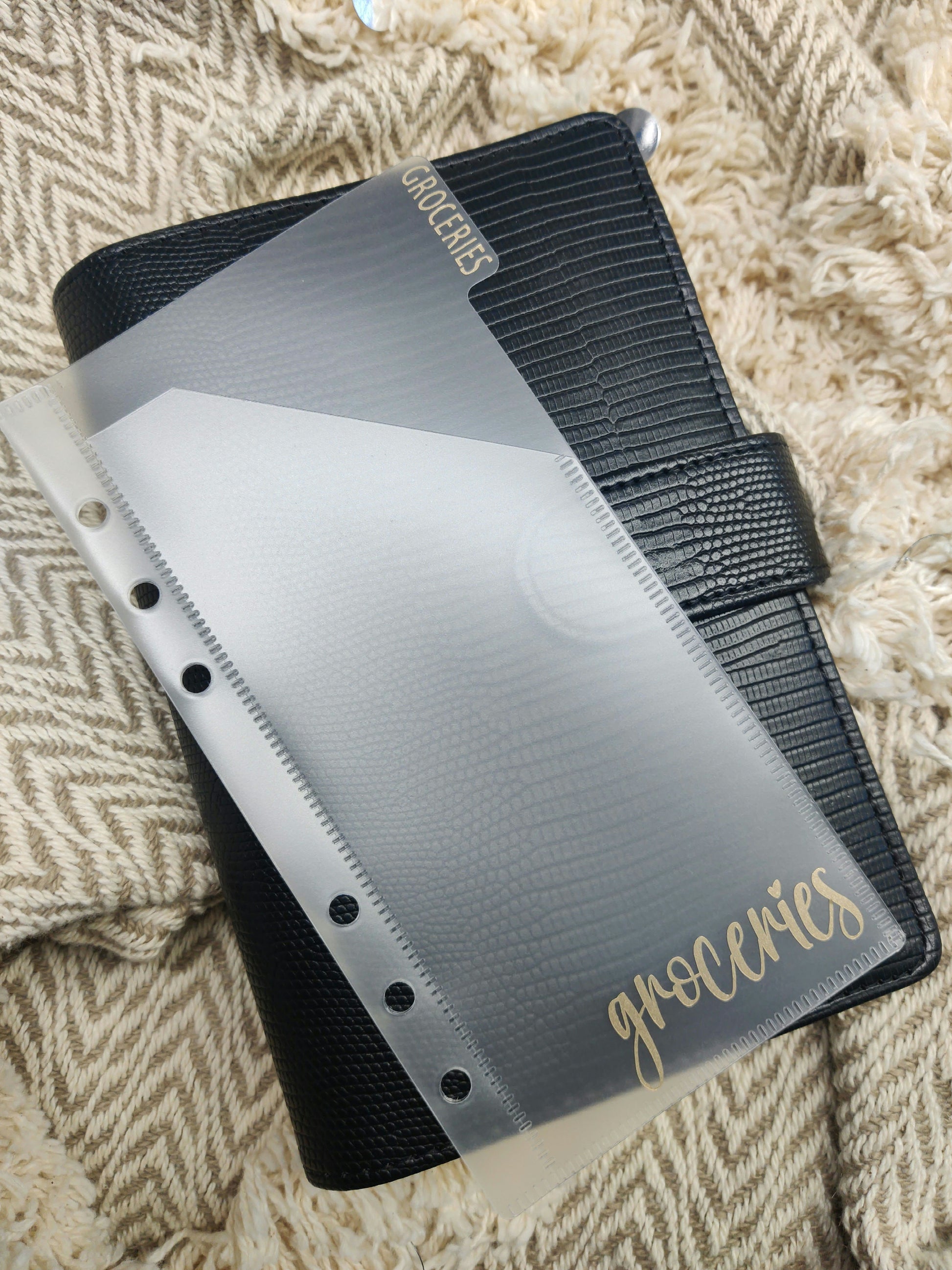 A6 Frosted Matte Vertical Tabbed Cash Envelopes image 1