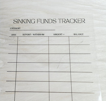 Reusable Sinking Funds Tracker image 3