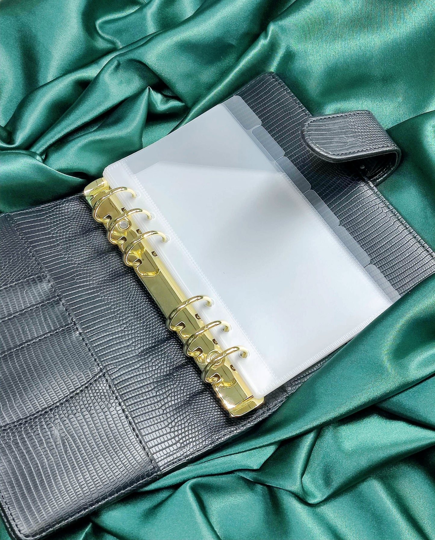 A6 Frosted Matte Vertical Tabbed Pocket Cash Envelopes - Blank image 1