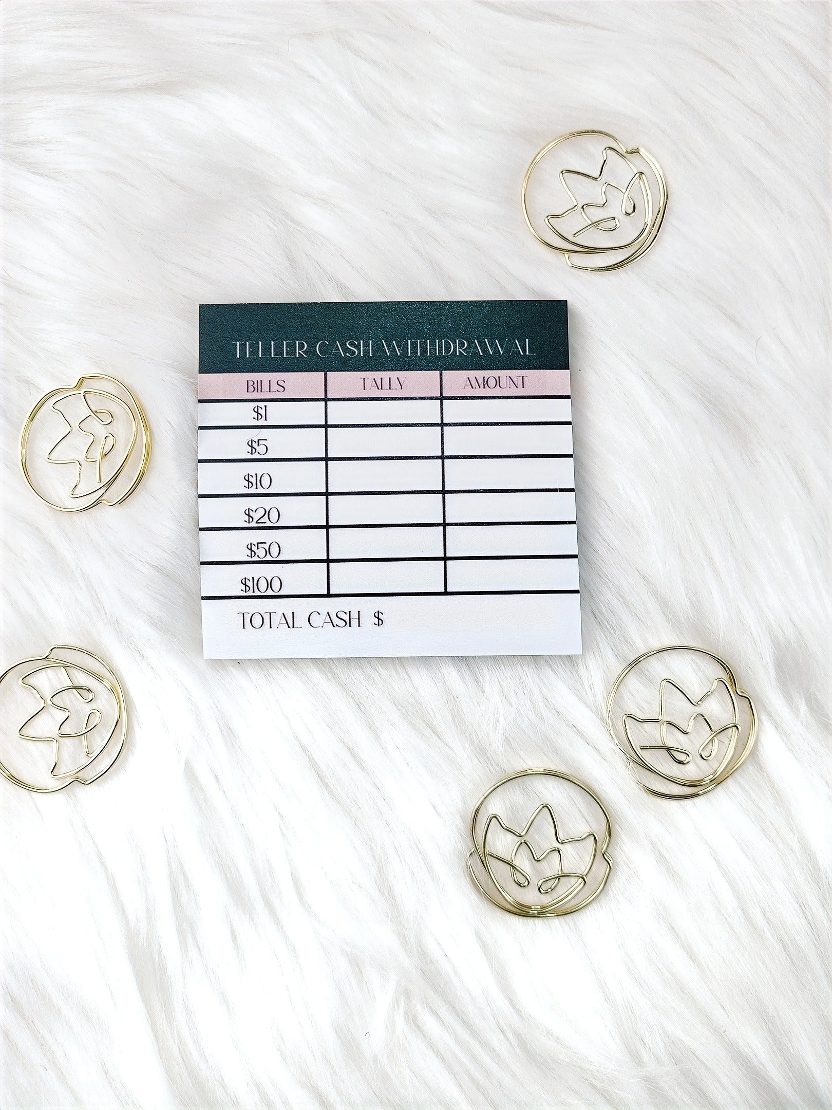 Affluence Teller Cash Withdrawal Slips image 0