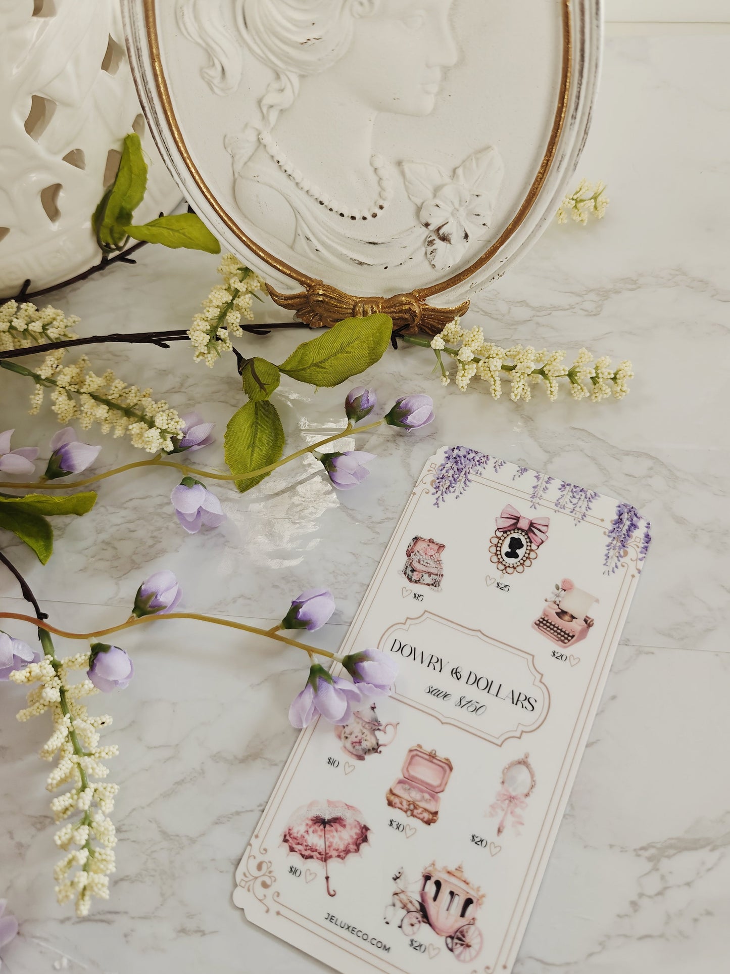 Dowry & Dollars™ A6 $150 Savings Tracker