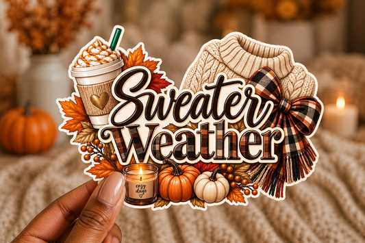 Sweater Weather Sticker