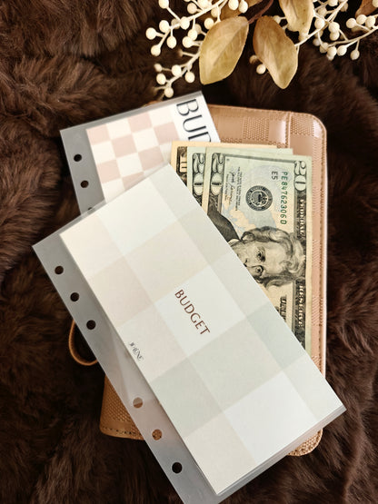 Plaid Pastels Cash Envelope