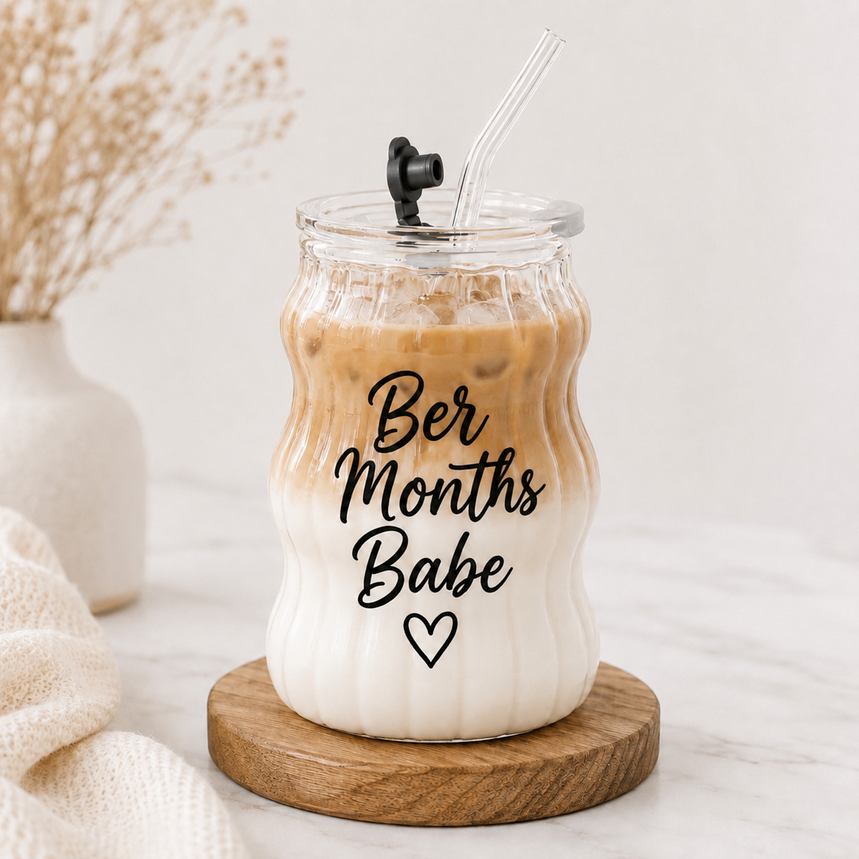 Ber Months Babe Glass Cup