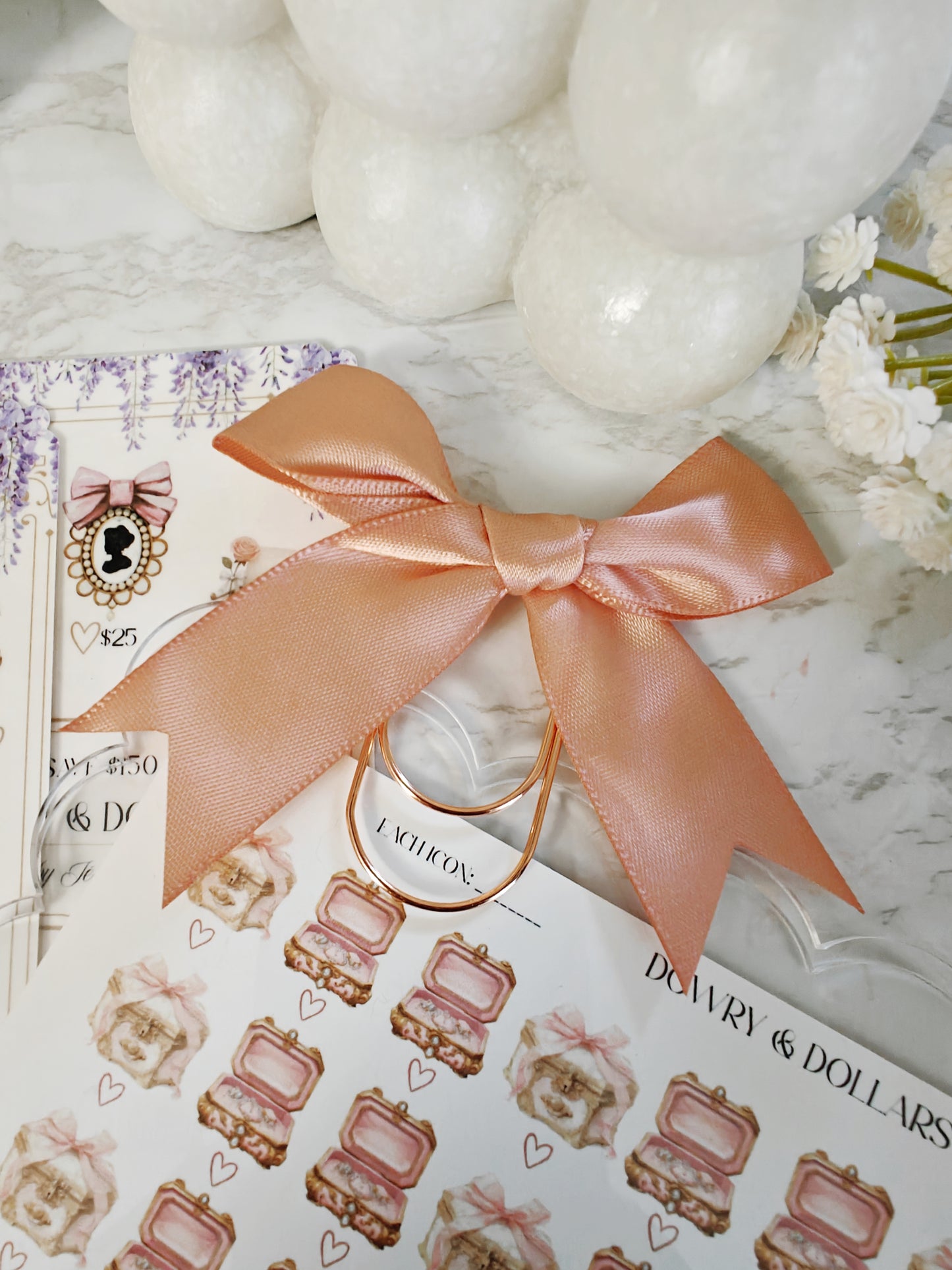 Bow Ribbon Jumbo Clip